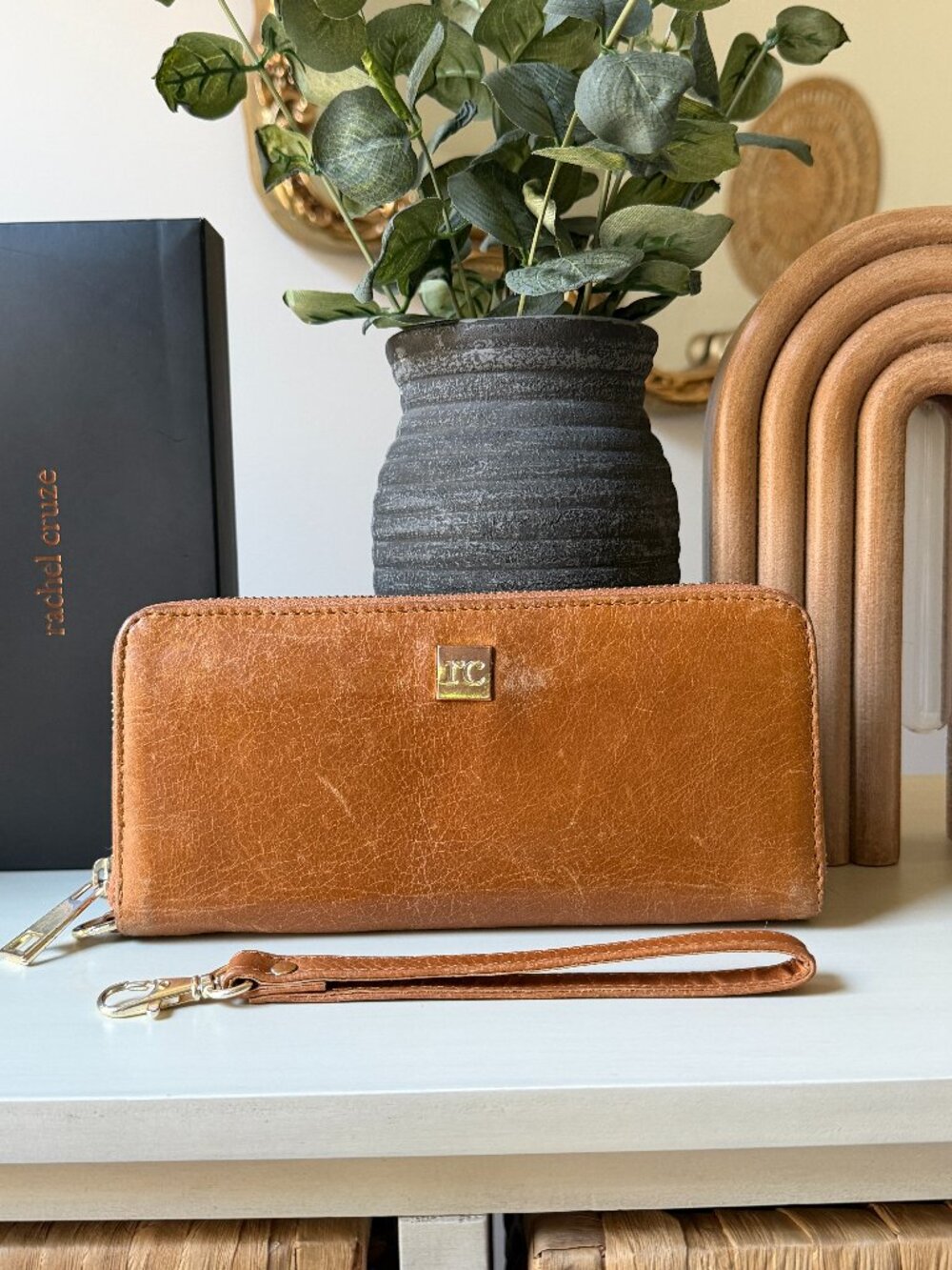 Rachel Cruze Wallet in Camel- Cash Budgeting Wallet